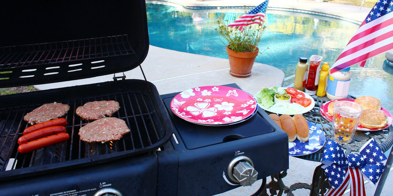 Meat on the grill